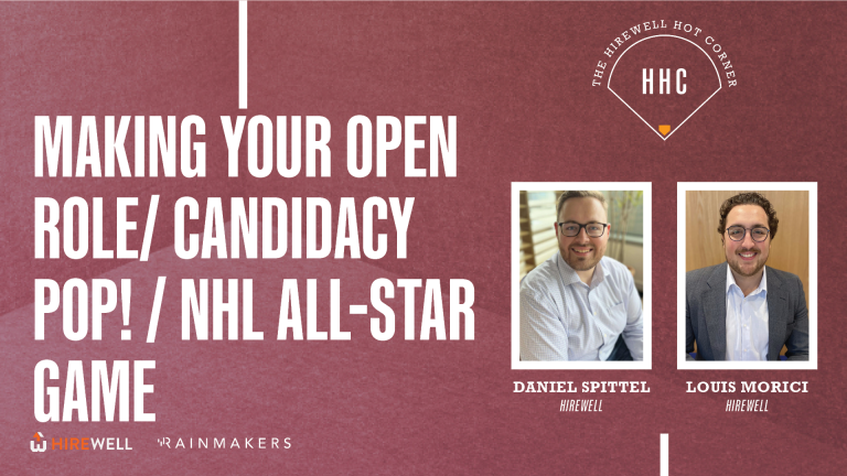 Making Your Open Role/ Candidacy POP! / NHL All-Star Game